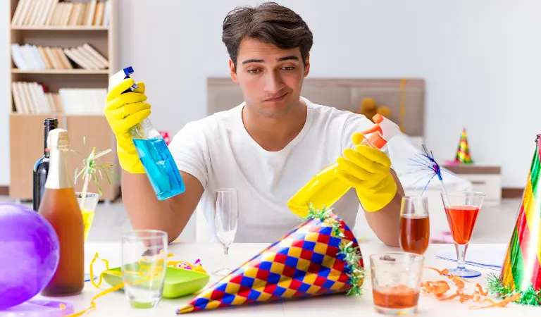 man-cleaning-house-after-party